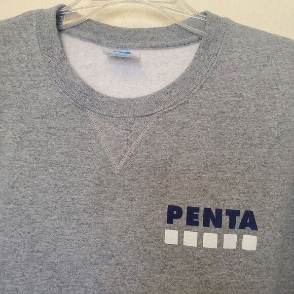 Vintage Russell Athletic Penta Overdrive Gray Sweatshirt Streetwear Men's Size M - Picture 1 of 15